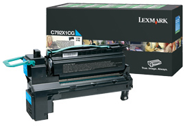 LEXMARK Toner cyan Rück C792 LEXMARK Color-Toner