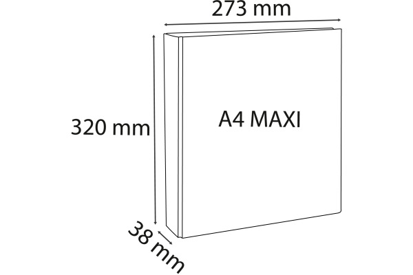 EXACOMPTA Ringbuch Kreacover 3.8cm 51841E weiss A4+