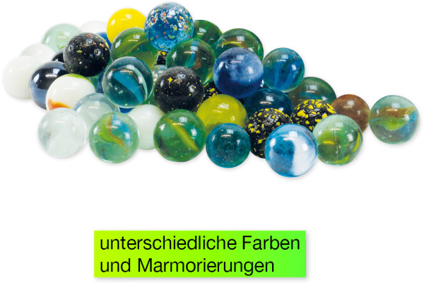 TIME TEX Glas-Murmeln Faszination 93056 ca. 16mm ø 144 Stück