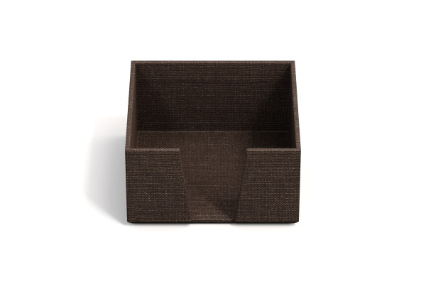 BIGSO BOX Zettelkasten James 110x110mm 2711C4801 Leinen, braun