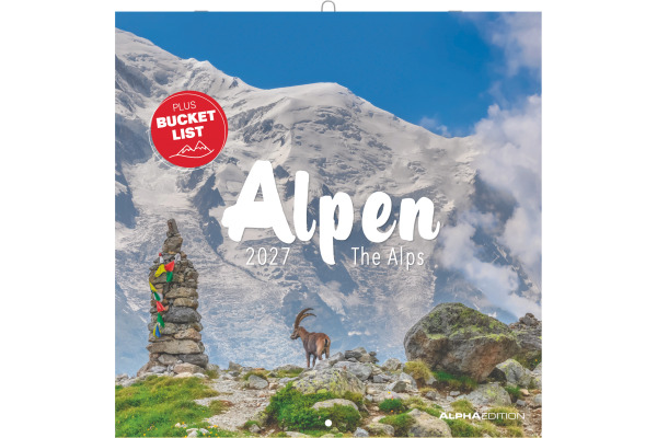 ALPHA EDI Bildkalender 2027 161219 Alpen ML 30x30cm