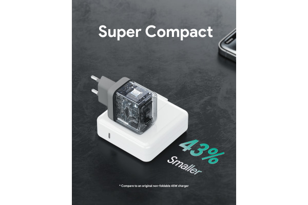 AUKEY Comet 45W GaN PD PA-C2 1-Port, Wall Charger Grey