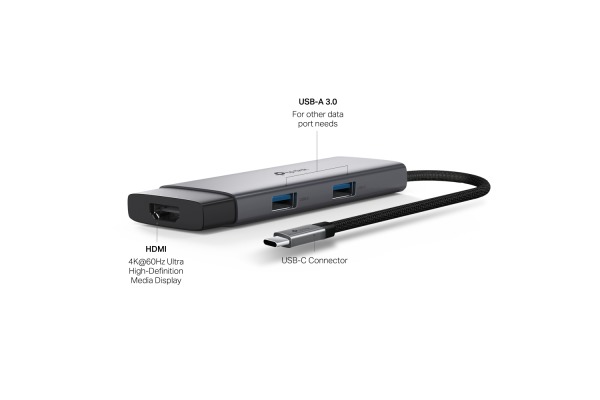 TP-LINK USB-C 5-Port Hub UH5020C HDMI 4K,USB-A&C, PD 100W