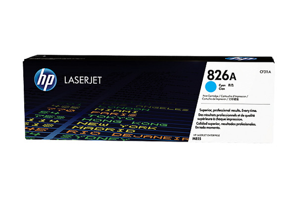 HP Toner 826A cyan CF311A CLJ Enterprise M855 31'500 S.