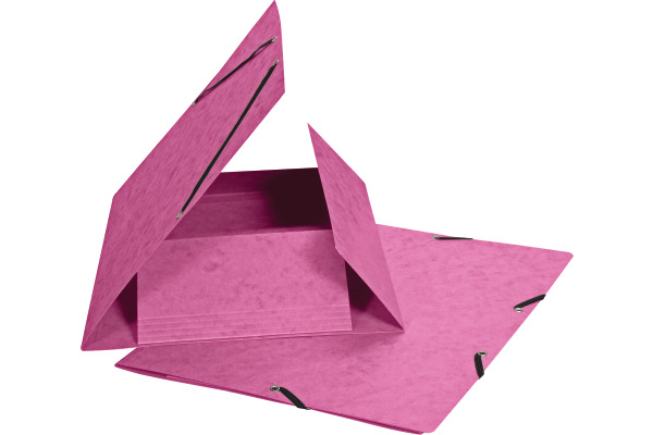 BIELLA Gummibandmappe A4 17840140U rosa, 355gm2 200 Bl.
