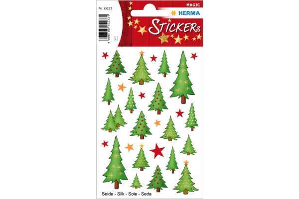 HERMA Sticker Tannenbäume 15233 27 Stück /1 Blatt