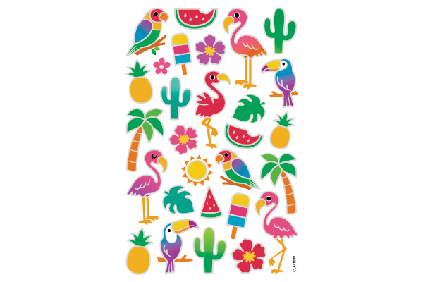 FOLIA Bubble-Sticker 14x21cm 19501 Tropical