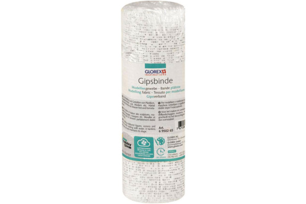 GLOREX Gipsbinde 16cmx2m 6950265 Modelliergewebe