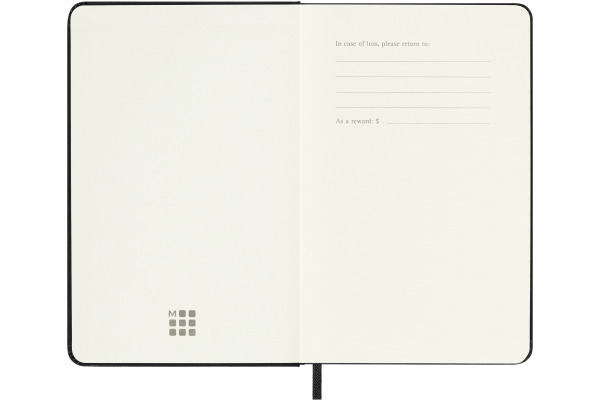 MOLESKINE Wochenkalender 26/27 DHB18WH2Y 18M HC schwarz 9x14cm