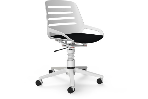 AERIS Bürodrehstuhl Numo Task 962WRSTWH schwarz/weiss