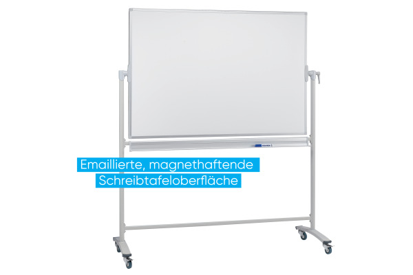 FRANKEN Stativdrehtafel 200x100cm ST203 grau emailliert