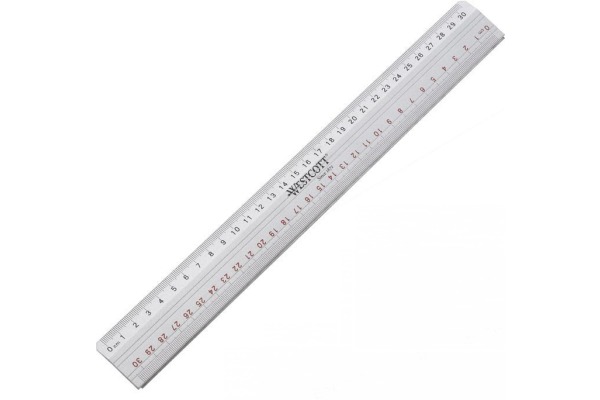 WESTCOTT Schneidelineal 30cm E-101120 Alu