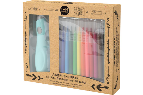 I AM CREA Air Brush Set 4011.05 15 tlg. inkl. Stifte