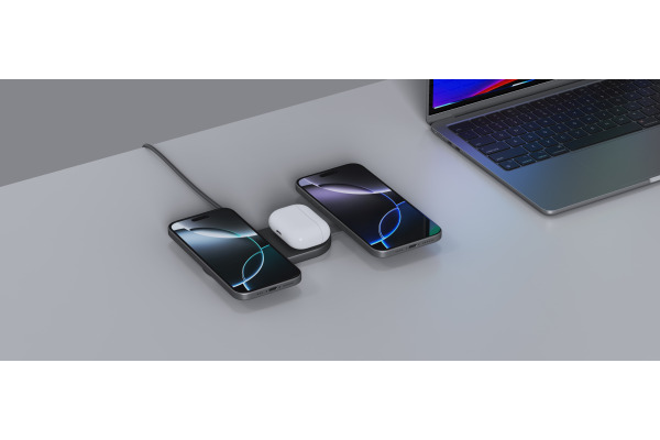 AUKEY MagFusionC 3-IN-1 Foldable LC-MC314 Wirel.Charger Qi2.2