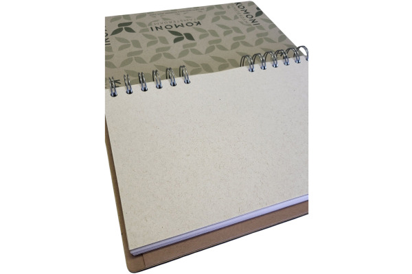 KOMONI Notizbuch Labyrinth A5 47185753 braun, blanco 90 Blatt