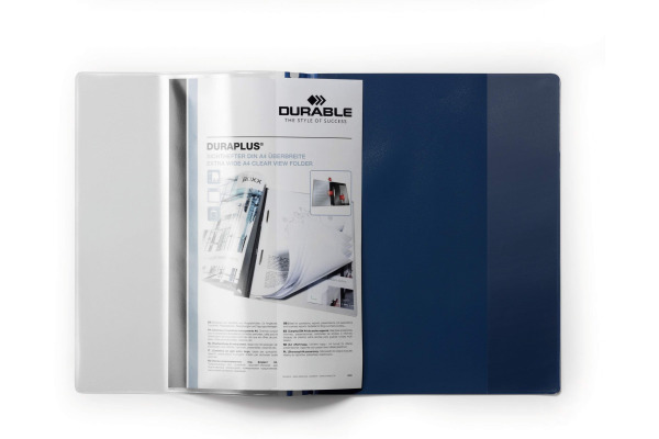 DURABLE Angebotshefter DURAPLUS 257907 für 100 Blatt A4 dunkelblau