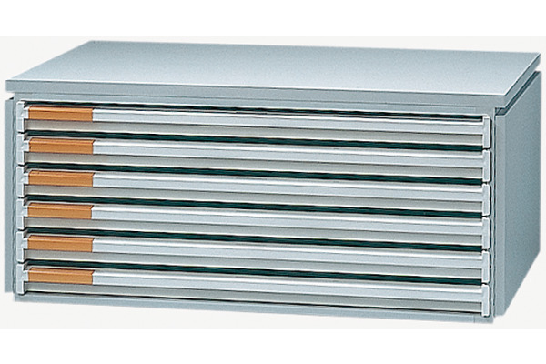 STYRO Schubladenbox styroindiv. A3 04-122062 grau/grau 6 Schubladen