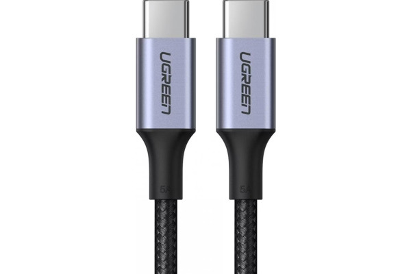 UGREEN Fast Charging Cable 100W Max 70429 5A,USB-C-USB-C,PD,Black 2m