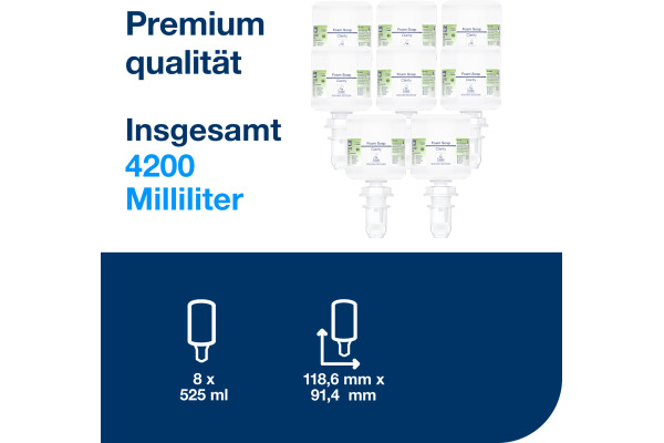 TORK Mini Schaumseife S5 525202 farblos, pH-neutral 525ml