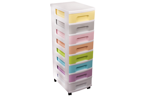USEFULBOX Schubladenbox 8 Schubladen 68507600 transp./bunt 30x42x93cm