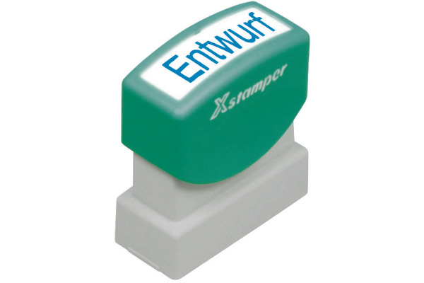 XSTAMPER Stempel Entwurf GE 17B blau