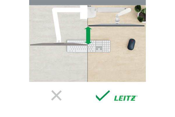 LEITZ Monitorarm Ergo 65370085 Grau, dual