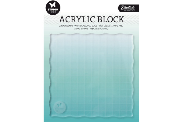STUDIO LI Acryl-Stempelblock 12x12x0.8cm ASB04
