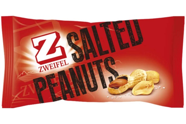 ZWEIFEL Erdnüsse gesalzen 2364 50g, 18 Stk.