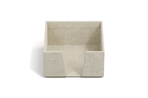 BIGSO BOX Zettelkasten James 110x110mm 2711C5501 Leinen beige