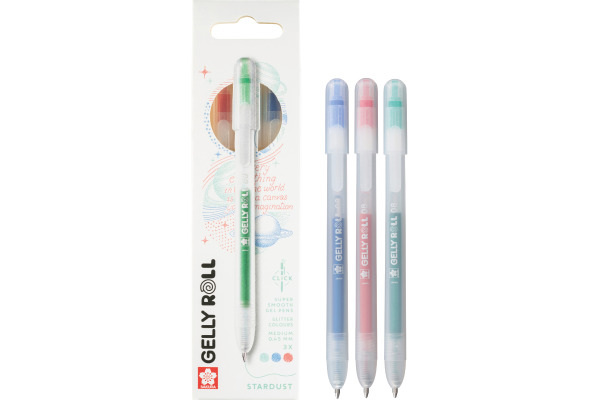 SAKURA Gelly Roll 0.8mm PXGBRASTA Stardust, ass. 3 Stück