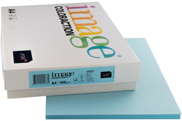 IMAGE COL Kopierpapier Iceberg A4 294544 eisblau, 160g 250 Blatt