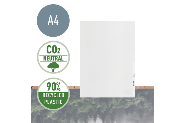LEITZ Sichtmappen PP Recycle A4 40010003 transparent, 140my 100 Stück