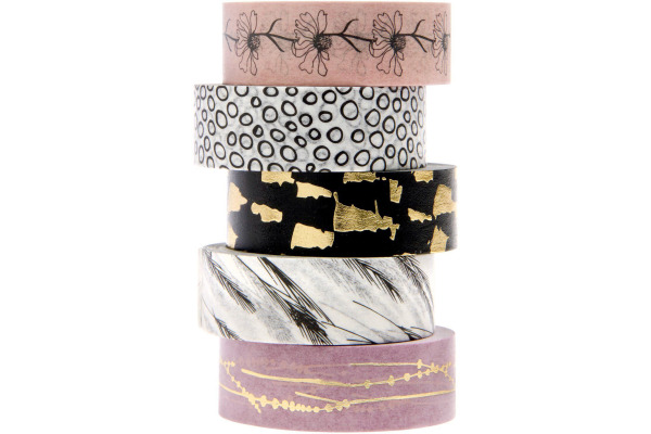 RICO DESI Washi Tape Set In the Meadow 302632 Gräser 5 Stück