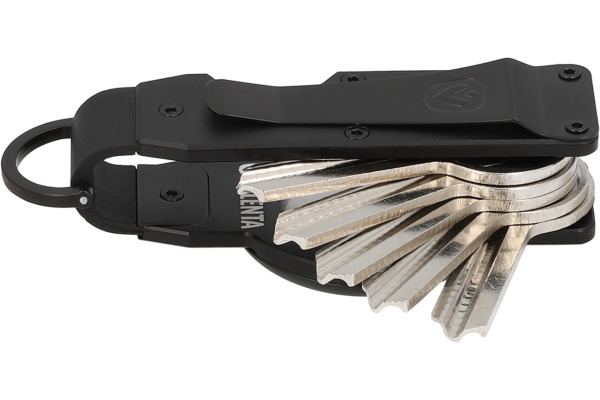 VALENTA Key Organizer Aluminium 588980 AirTag Black