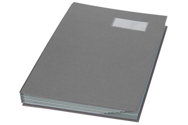 BIELLA Unterschriftenmappe A4 34141027U dunkelgrau 10-teilig