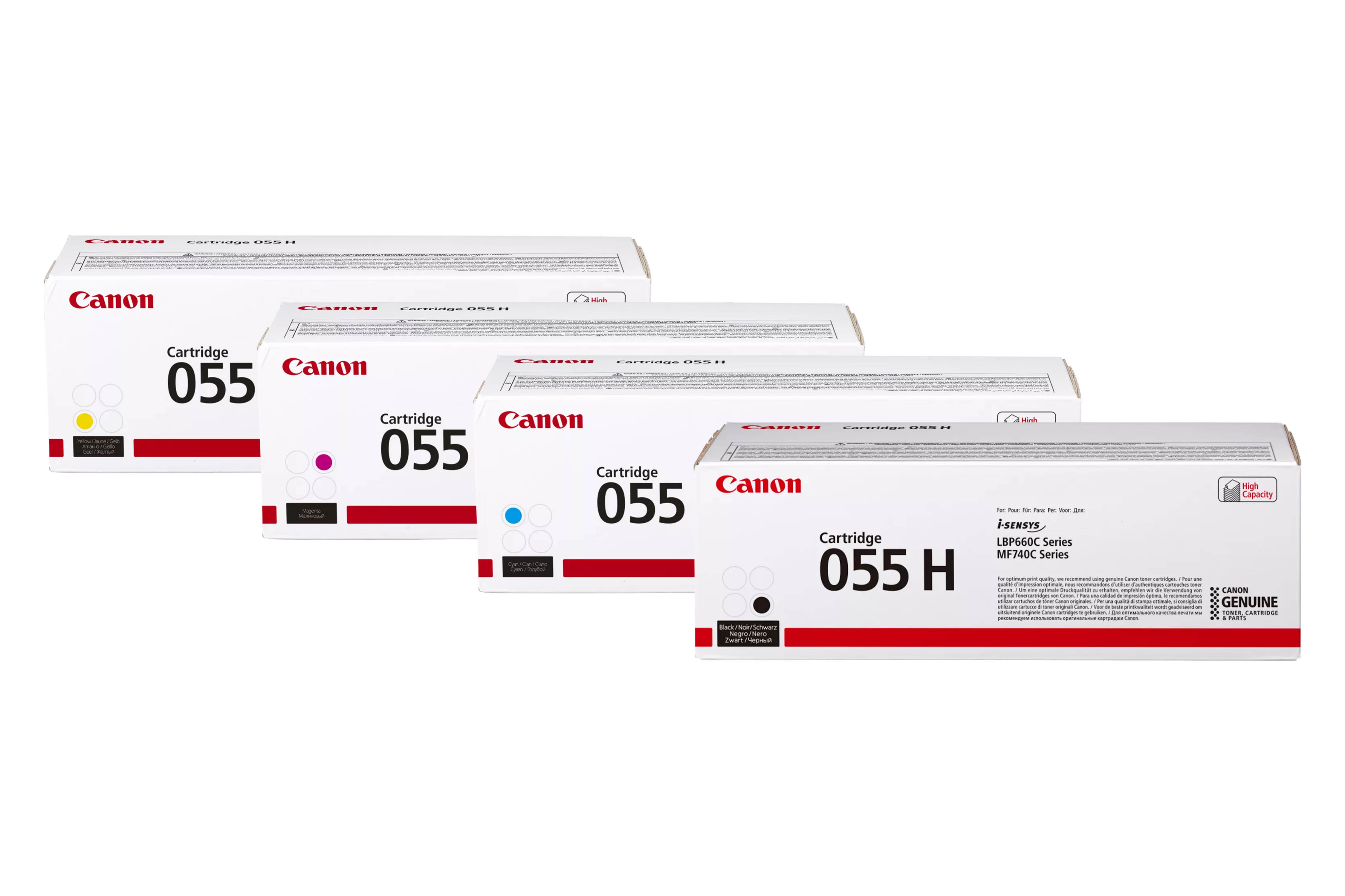Original Canon CRG 055H SET Multipack / Set mit allen vier Farben