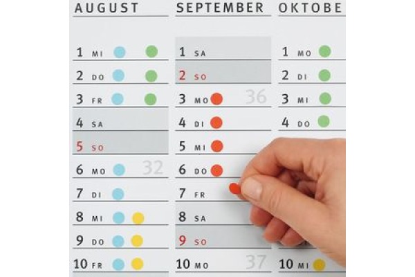 HERMA Markierungspunkte 19mm 1881 farbig ass. 100 Stück