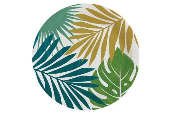 NEUTRAL Teller Key West 23cm 9913800 Rund, Papier 8 Stück