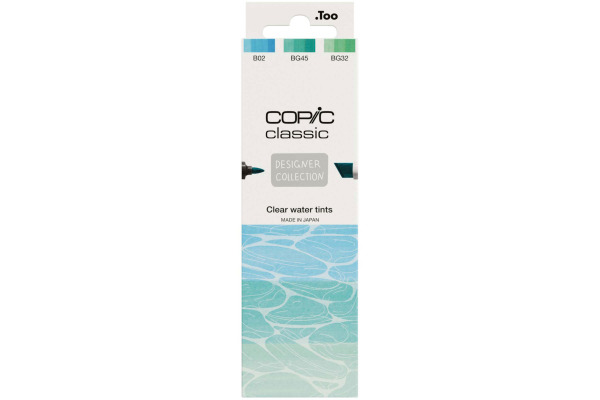COPIC Marker Classic Designer 200750310 Clear water tints 3 Stück