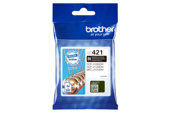 BROTHER Tintenpatrone schwarz LC-421BK DCP-J1050 200 Seiten