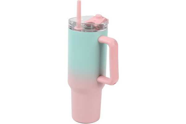 I-DRINK Thermobecher 1.2lt ID0255 aquablau/rosa