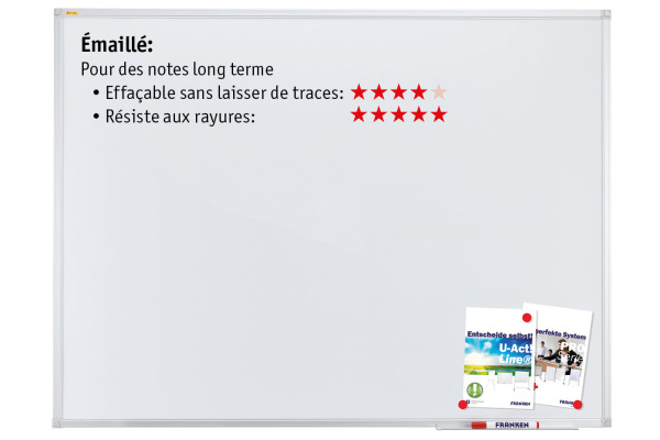 FRANKEN Whiteboard SC2202SB X-tra!Line emailliert 60x90cm