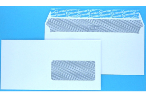GOESSLER Couvert G-Line m/Fenster C5/6 2031 100g, weiss 500 Stück