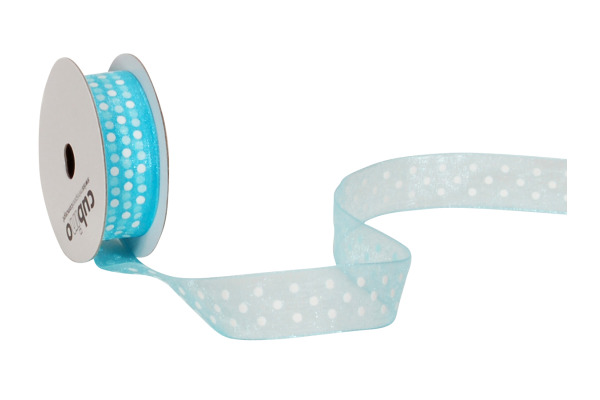 SPYK Band Cubino Dots 1748.046 15mmx4m türkis-weiss