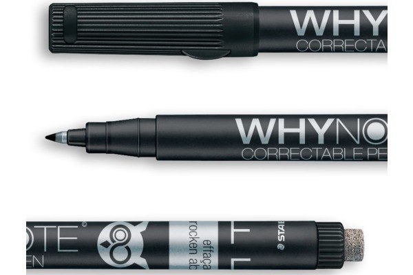 WHYNOTE Stift WNPEN001 schwarz, korrigierbar
