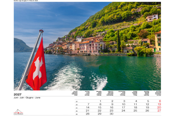 CALENDARI Bildkalender 2027 36205908 Schweiz-Suisse ML 40x31cm