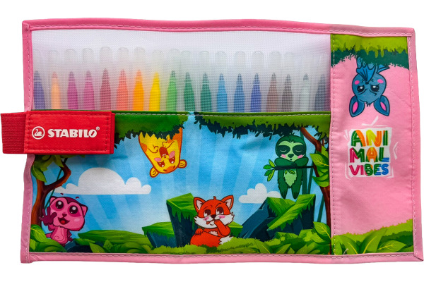 STABILO Fasermaler Power Animal 2mm 280/18-09 pink 18 Stück