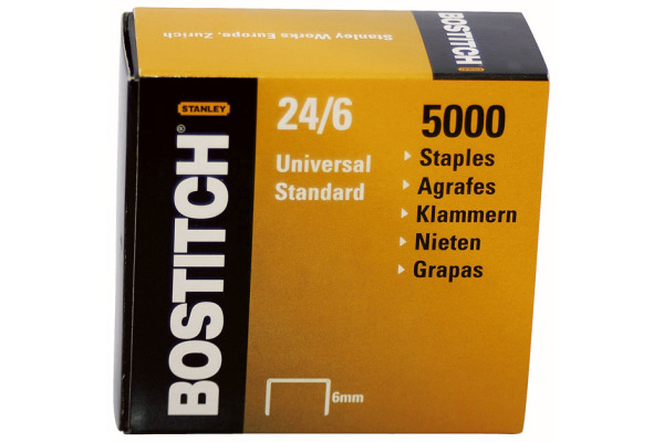 BOSTITCH Heftklammern 24/6 mm 2465MGAL 5000 Stück