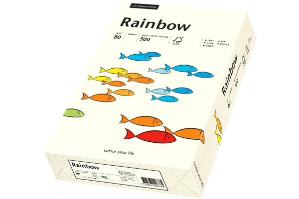 RAINBOW Papier naturweiss/01 A3 88042229 FSC, 80g 500 Blatt