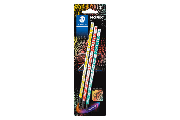 STAEDTLER Bleistift NORIX HB 181-HBBK3 Upcycling 3 Stück
